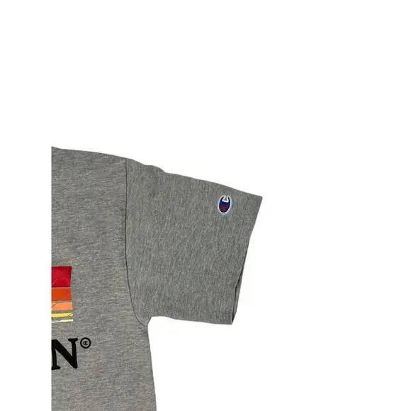 CHAMPION  Mens T Shirt Logo Short Sleeve Color -Grey Size S - Picture 2 of 4